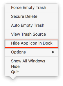 Hide App icon in Dock