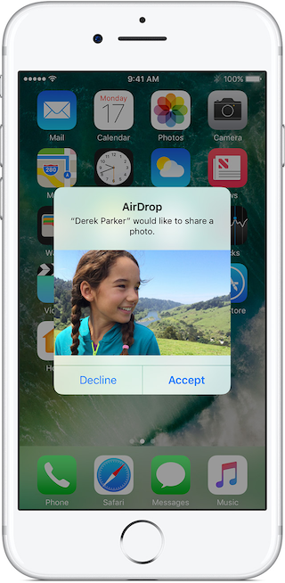 airdrop mac to iphone 6