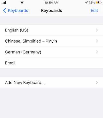 add new keyboard