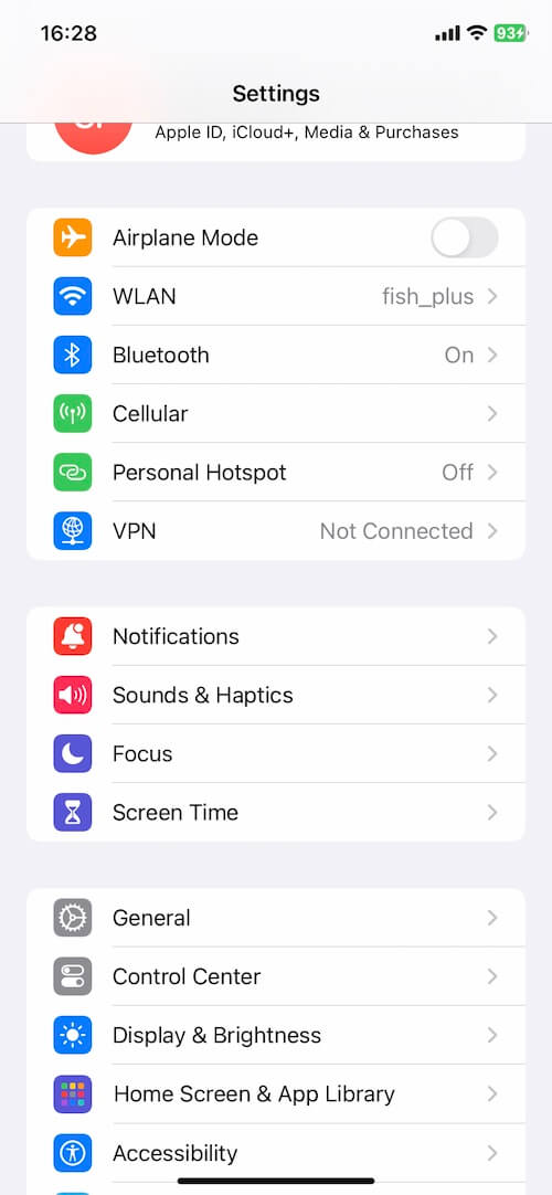 Check Bluetooth and Wi-Fi Settings