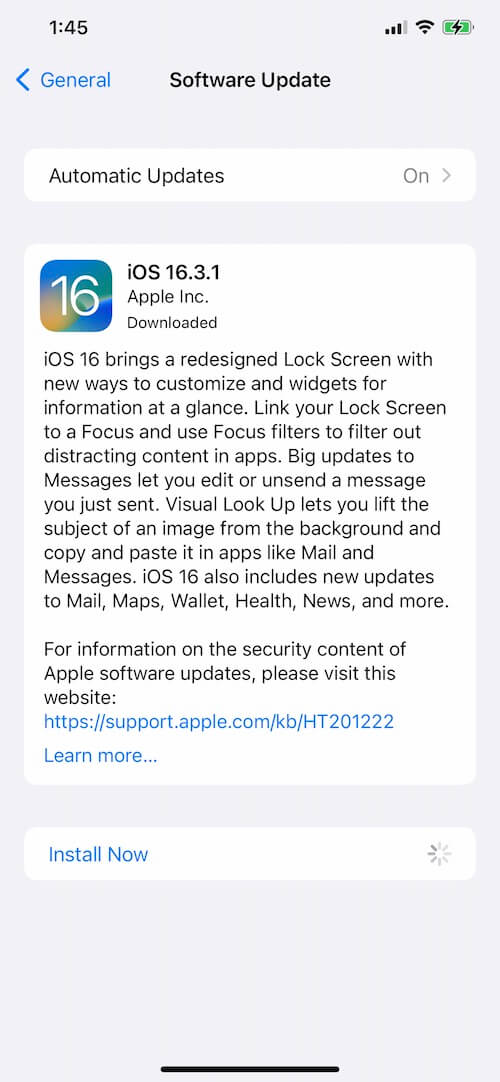 Update iOS and Restart iPhone