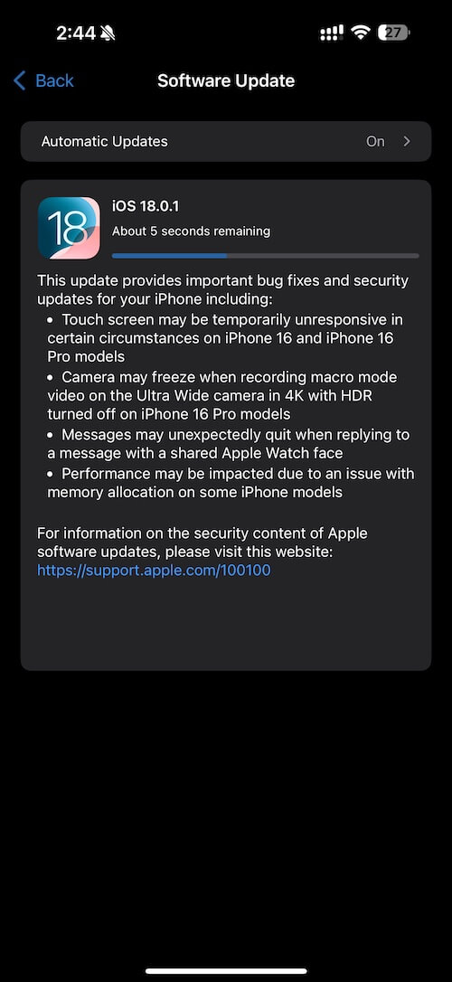 Update to the Latest iOS 18