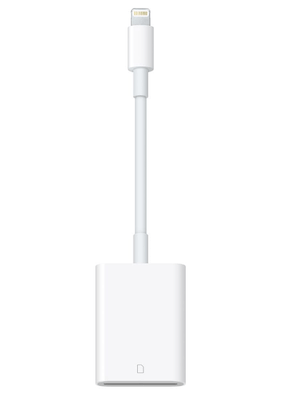 Apple USB lightning camera adapter