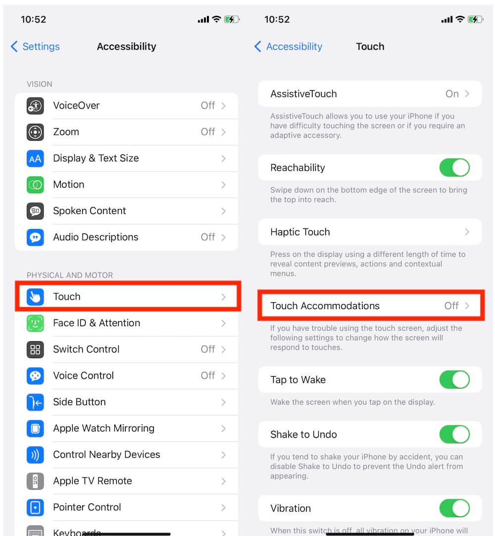 iphone 7 touch screen sensitivity settings