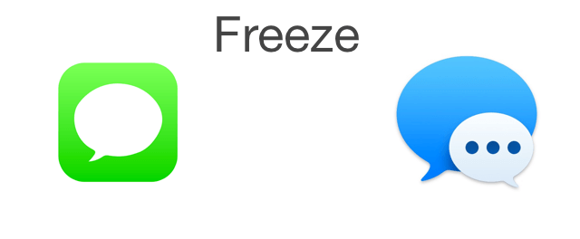 messages for mac frozen