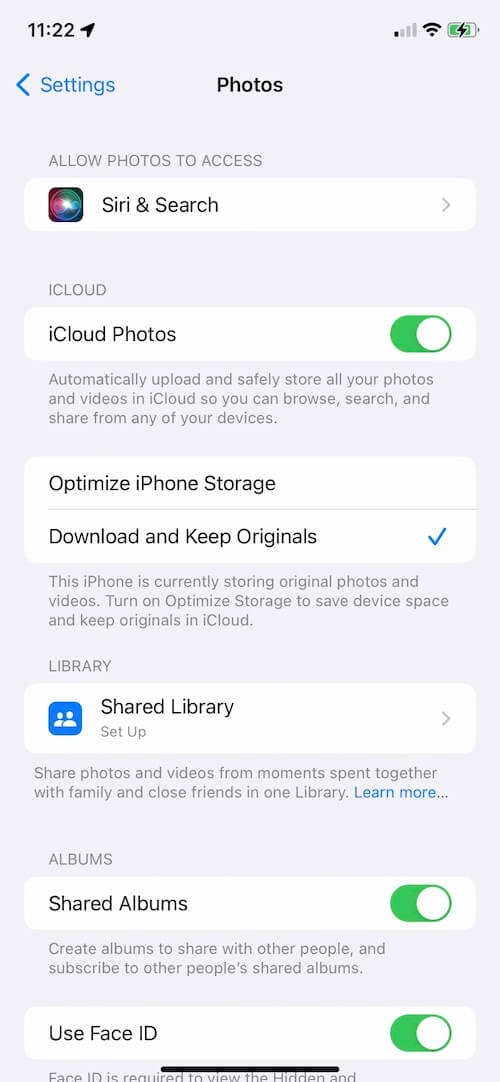 Keep Originals for iCloud Photos