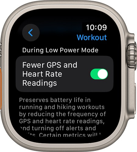 Reduce GPS and Heart Rate Readings on Apple Watch