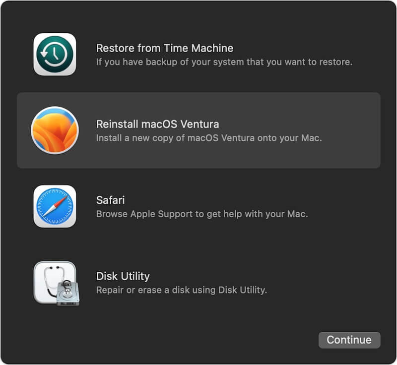 Reinstall macOS