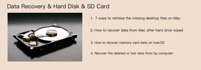 data recovery for hard disk, sd card