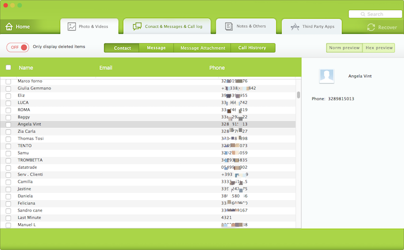 Extract Contacts from iPhone or iOS Backup