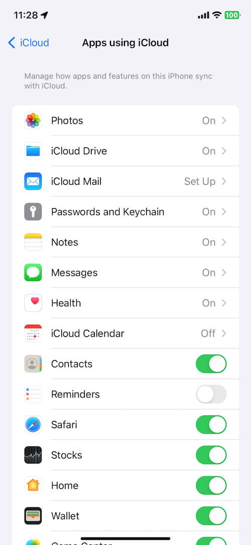 Check iCloud Notes on iPhone