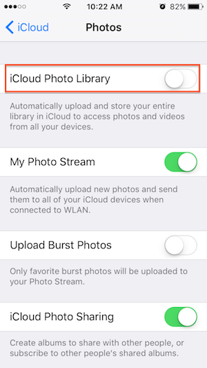 icloud photo storage