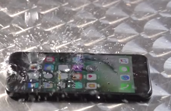 iPhone in water