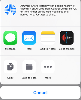 save and share voicemail message from iPhone