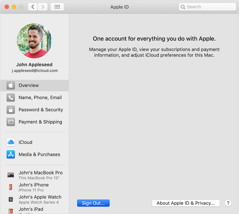 Re-login to iCloud on Mac