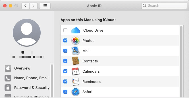 turn off icloud drive on macOS Catalina