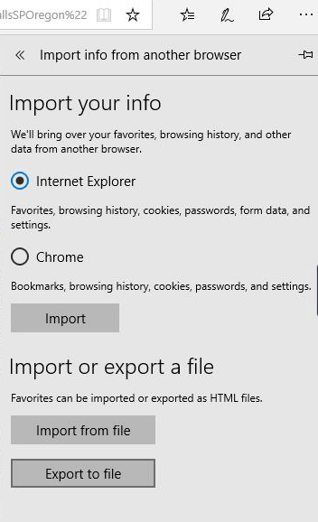 import Microsoft Edge bookmark to safari