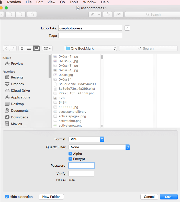 convert image to pdf in preview on macOS