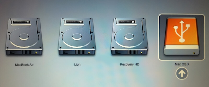 Boot Mac from the External Bootable Disk