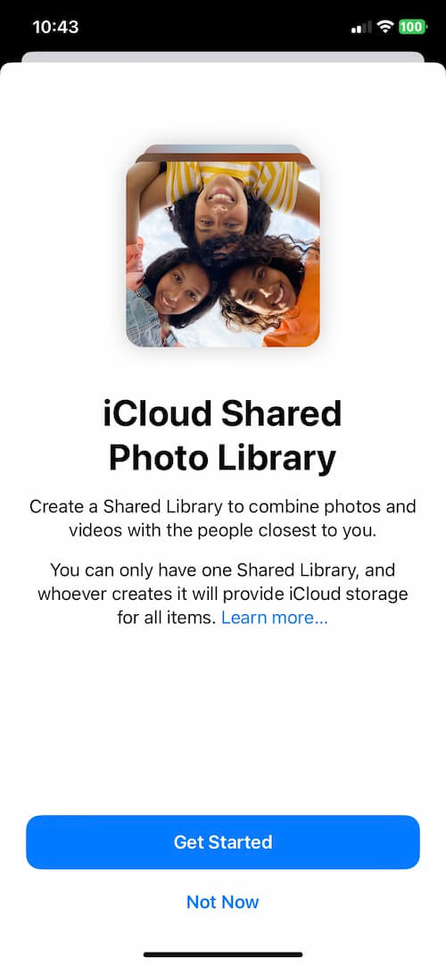 icloud shared library