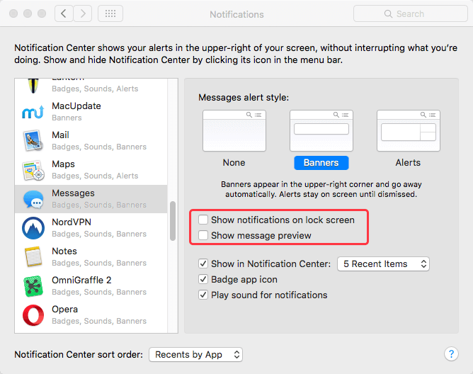 apple mail preferences blank