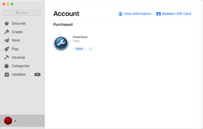 redeem gift card in Mac AppStore