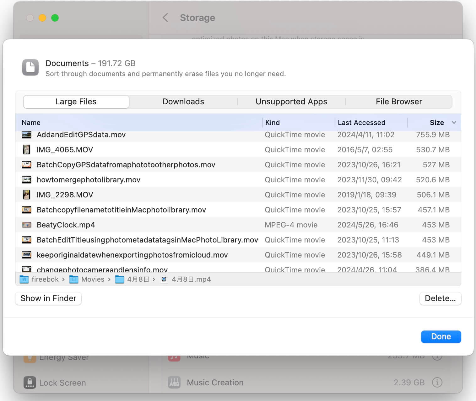 Move and Delete iOS Backup Files