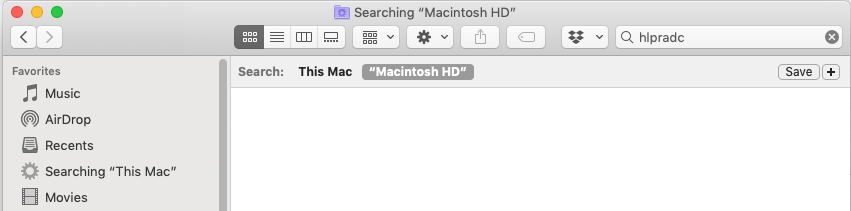 search name in Finder