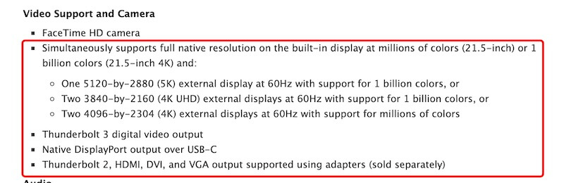 support external monitor models