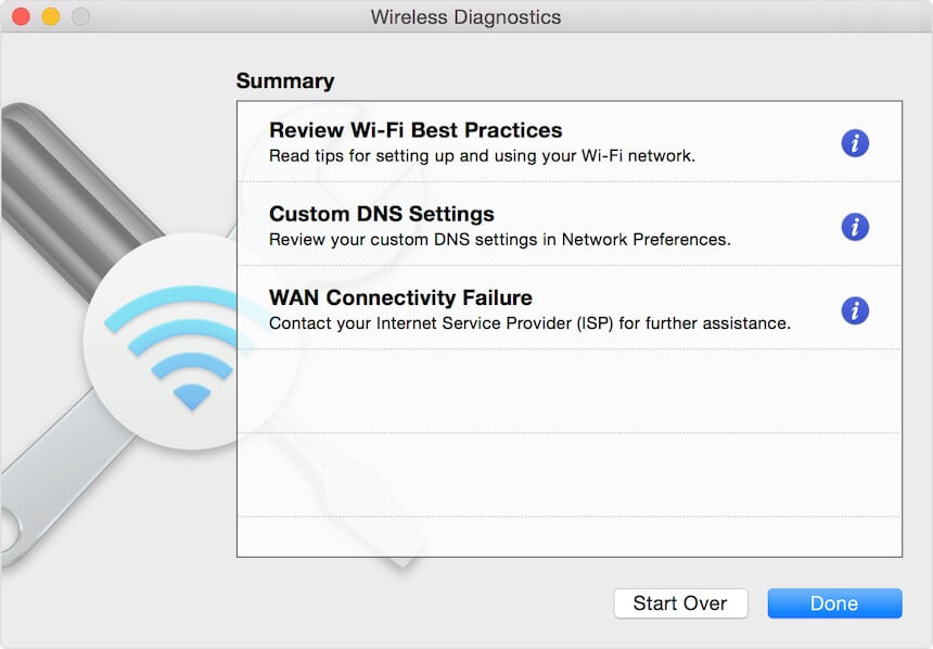 Run Wireless Diagnostics