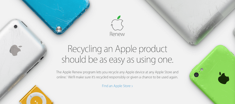 Apple recyles