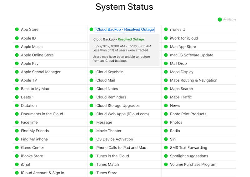 apple system statue