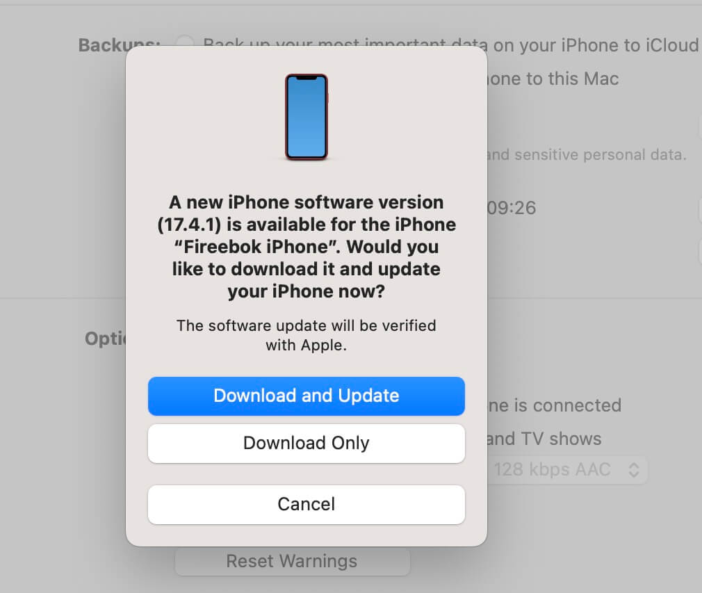 computer ios update package