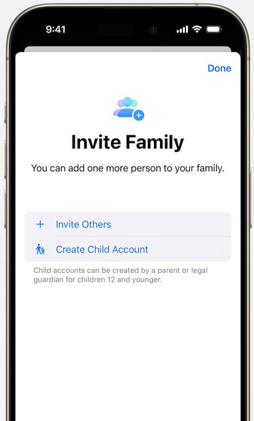 create apple kid account