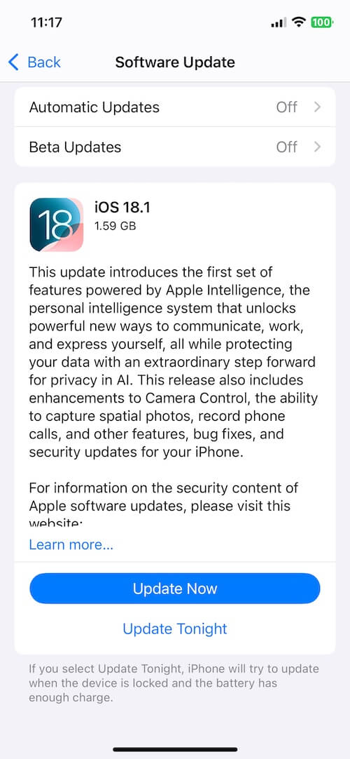 Update to the Latest iOS