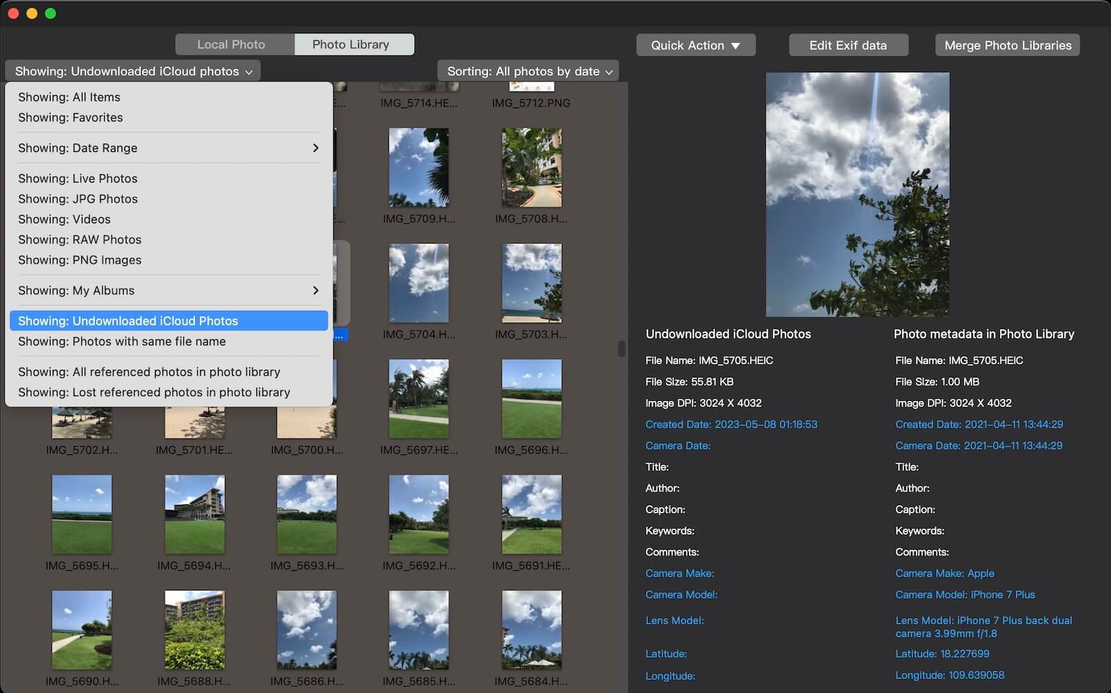 Detect Undownloaded iCloud Photos 