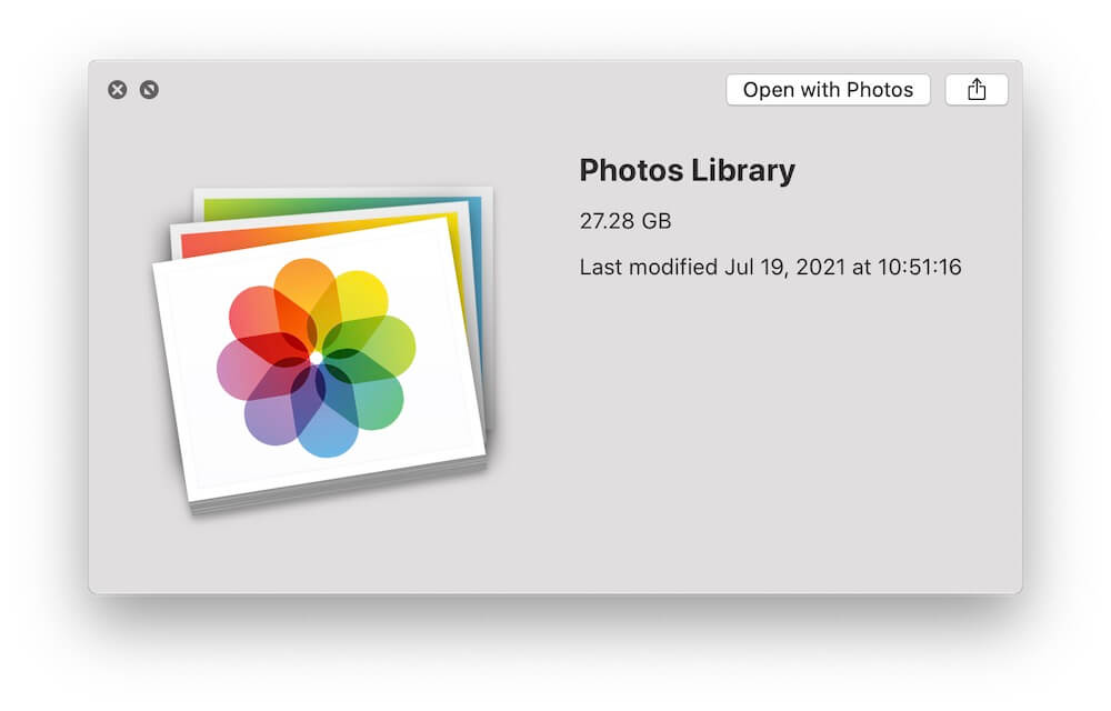 Check Photo Library on Mac