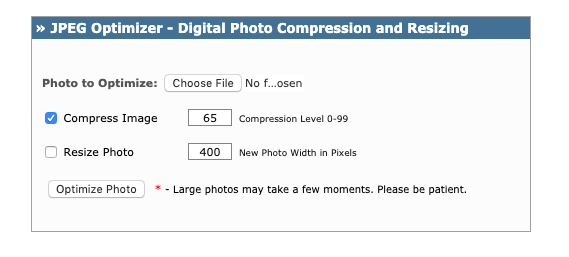 online photo compress