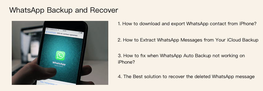 whatsApp chat backup and recover